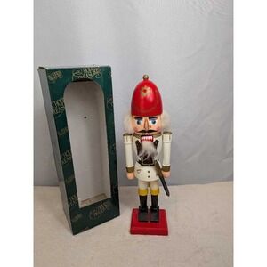 Holiday Treasures Red Soldier Nutcracker Christmas Decorative Figurine